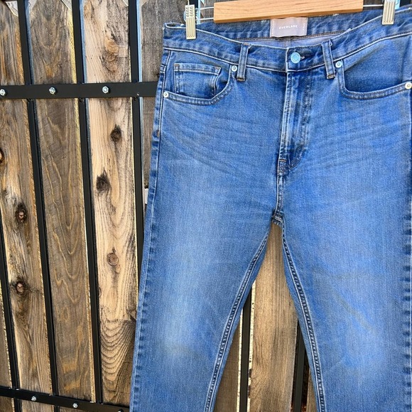 EVERLANE Straight Leg Medium Wash Jeans - Picture 2 of 7